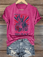 Women's  THIS PLACE Round Neck Printed T-Shirt