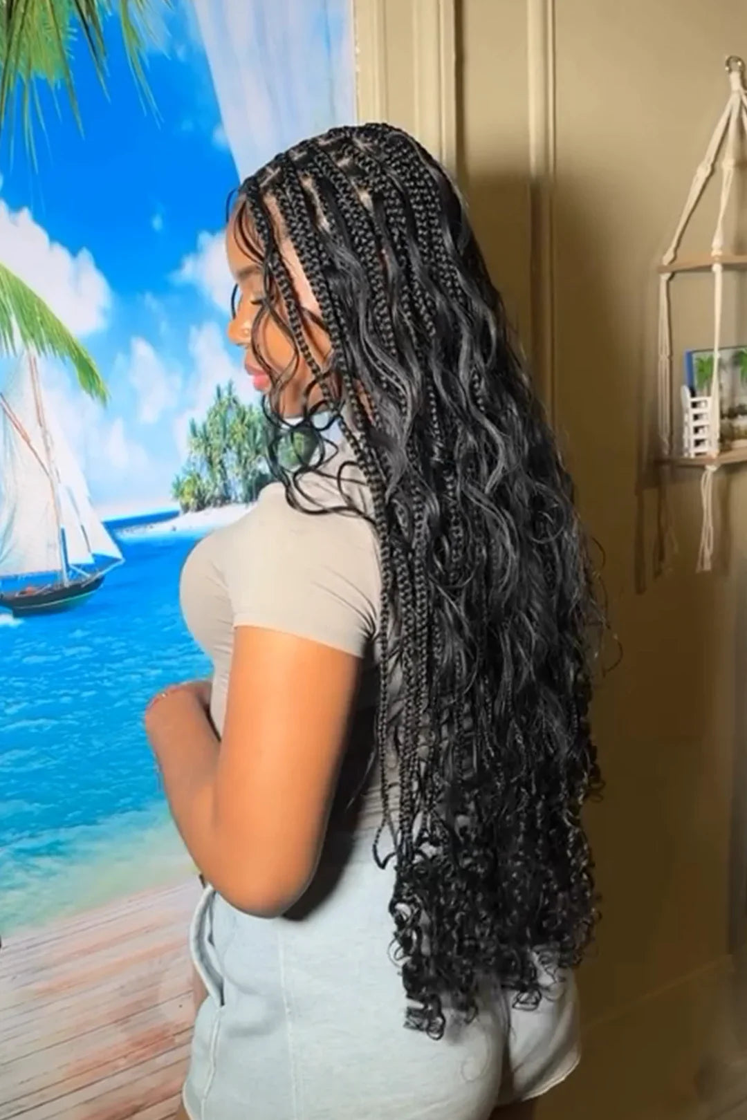 Body Wave Bulk Human Hair For Braiding Natural Black BU08