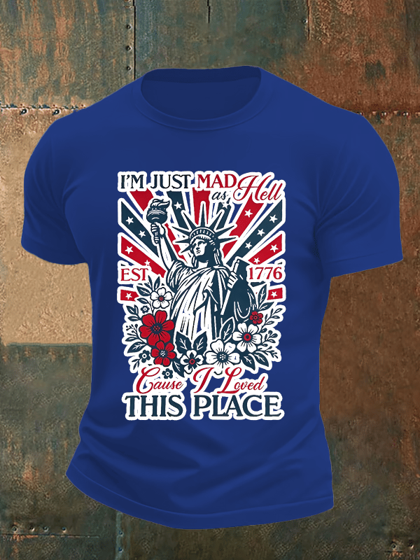 Men's THIS PLACE Round Neck Printed T-Shirt