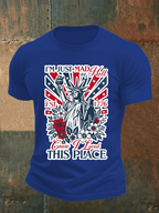 Men's THIS PLACE Round Neck Printed T-Shirt