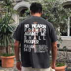 No Weapon Formed Against Me Shall Prosper Printed Men's T-shirt