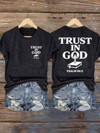 Women'S Psalm 56:3 Trust In God Print T-Shirt