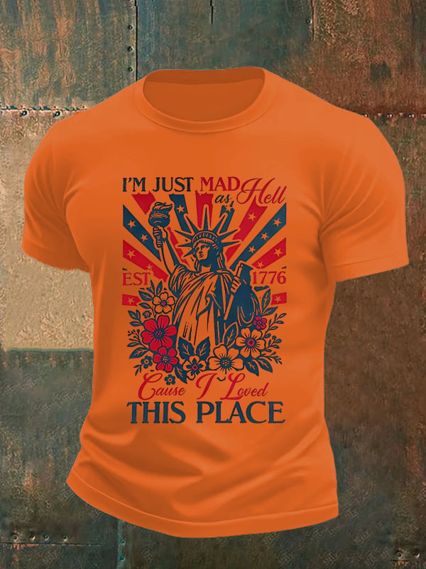 Men's THIS PLACE Round Neck Printed T-Shirt