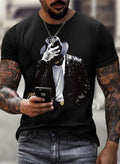 Men's Fun Character Print T-Shirt
