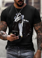 Men's Fun Character Print T-Shirt