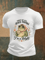Men's First Of All Jesus Thinks I'm A Delight Shirt, Funny Christian Frog T-Shirt