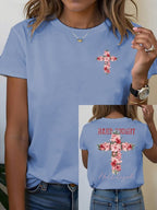 Women's Floral Christian  T-shirt