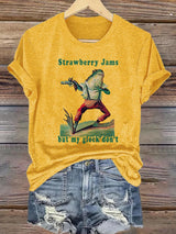 Women's Strawberry Jams but my glock don't Printed T-Shirt
