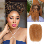 QVR Best Quality Kinky Twist Style 4 Packs Afro kinky Bulk Braiding Human Hair