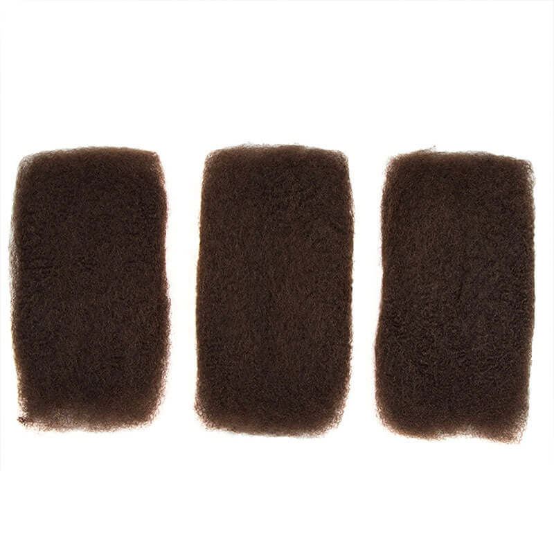 QVR #1B+#4 Two Colors Afro Kinky Bulk Human Hair For Braiding DreadLock