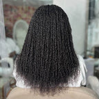 QVR Flawless Mini Twist With Soft Afro kinky Bulk Human Hair For Braiding Dreadlock