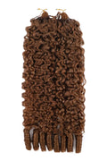 Auburn Brown #30 Burmese Curly with Spiral Curls Crochet Miracle Knots Hair