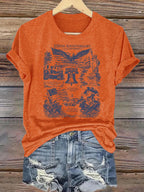 Women's  Retro USA 250th Anniversary Print T-Shirt