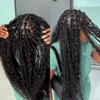 QVR Burmese Curly Boho Knotless Braids Human Bulk Hair Natural Black Human Braiding Hair Extensions