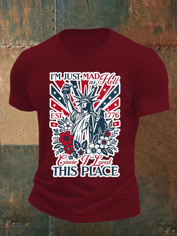 Men's THIS PLACE Round Neck Printed T-Shirt