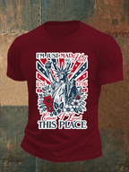 Men's THIS PLACE Round Neck Printed T-Shirt