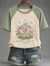 Women's Casual & Fun Faith-Print Short-Sleeve T-Shirt