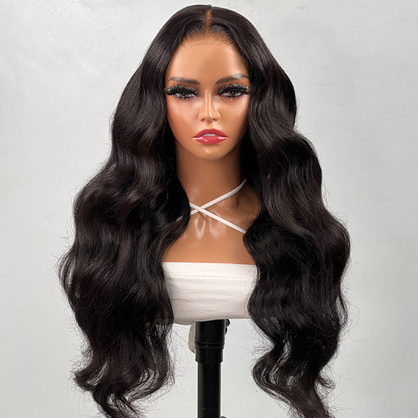 QVR Glueless 13x4 Lace Front Human Hair Wigs With Baby Hair Straight Beginner Friendly Human hair Wigs
