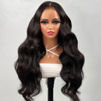 QVR 7x5 Glueless Lace Body Wave Wig With Pre Plucked Hairline 100% Human Hair