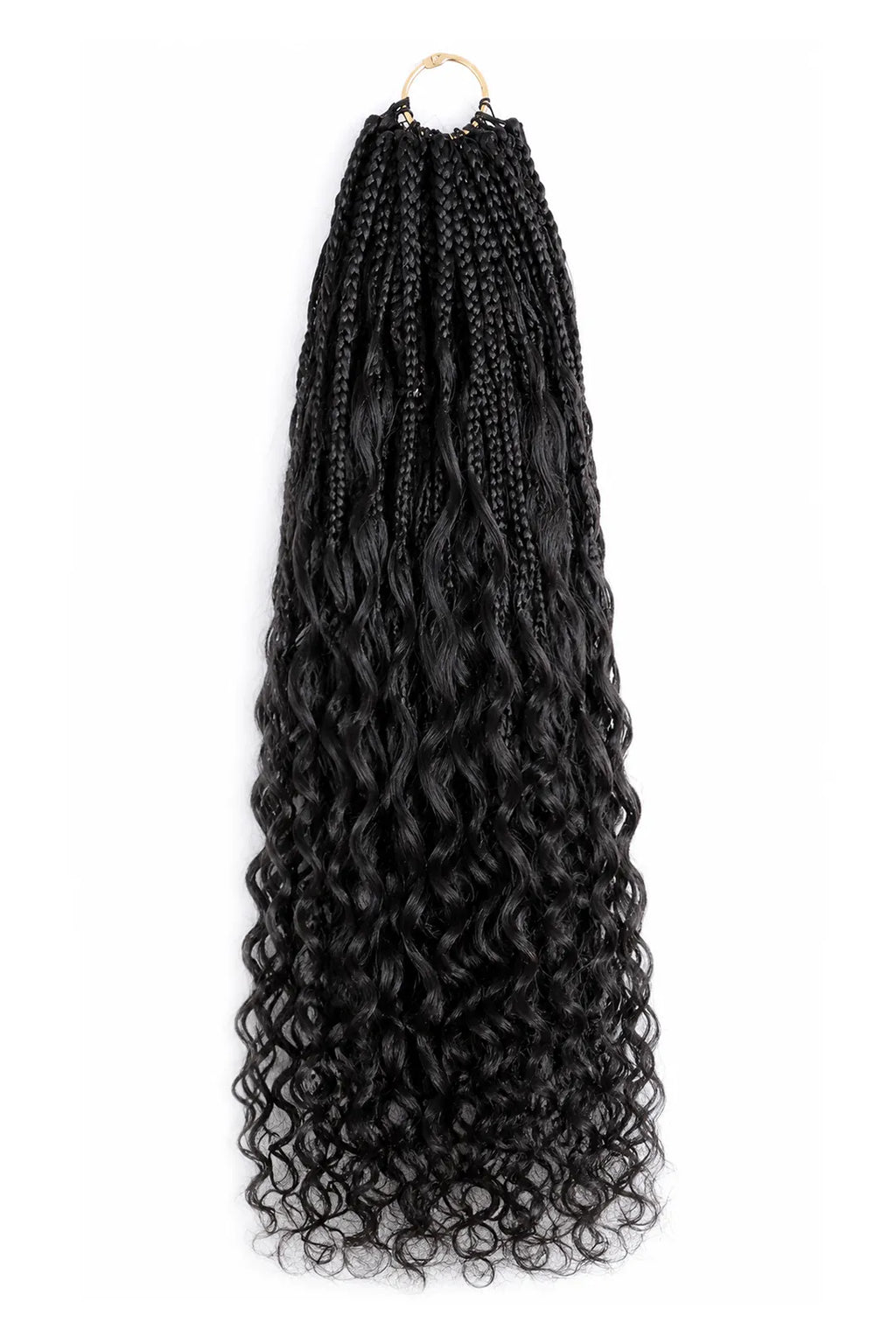 Crochet Miracle Knots Braids Pre-Looped Deep Wave Curls Human Hair 40 Strands