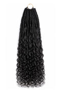 Crochet Miracle Knots Braids Pre-Looped Deep Wave Curls Human Hair 40 Strands