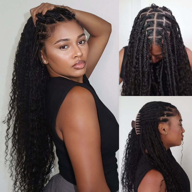 QVR Body Wave Bulk Hair Extensions for Boho Knotless Braiding