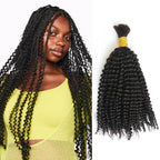 QVR Silk Straight Bulk Hair Extensions for Boho Knotless Braiding