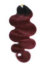 Double Drawn Burgundy Ombre Body Wave Crochet Hair - T1B/99J