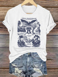 Women's  Retro USA 250th Anniversary Print T-Shirt