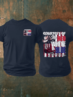 Men's  Courtesy Of Red White And Blue, 250th Anniversary Freedom T-Shirt