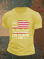 Men's 250 YEARS Print Round-Neck T-Shirt