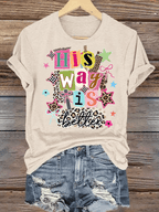 Women's  His Way Is Better Faith T-Shirt, Leopard Print Christian Women Graphic Tee, Cute Religious Casual Everyday Shirt
