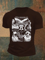 Men's  Retro USA 250th Anniversary Print T-Shirt