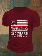 Men's 250 YEARS Print Round-Neck T-Shirt