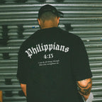 Philippians 4:13 I Can Do All Things Through Him Who Strengthens Me Printed Men's T-shirt