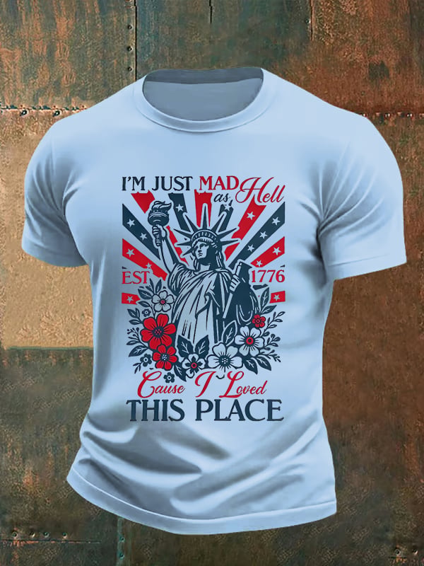Men's THIS PLACE Round Neck Printed T-Shirt