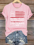 Women's  250 YEARS Print Round-Neck T-Shirt