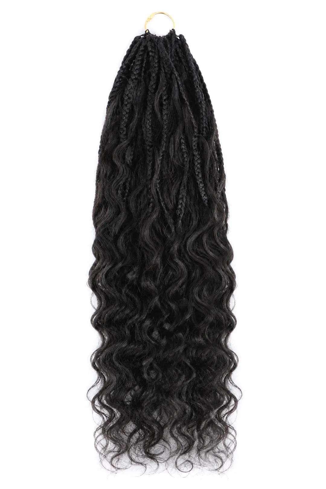 Crochet Miracle Knots Braids Pre-Looped Loose Wave Curls Human Hair 40 Strands