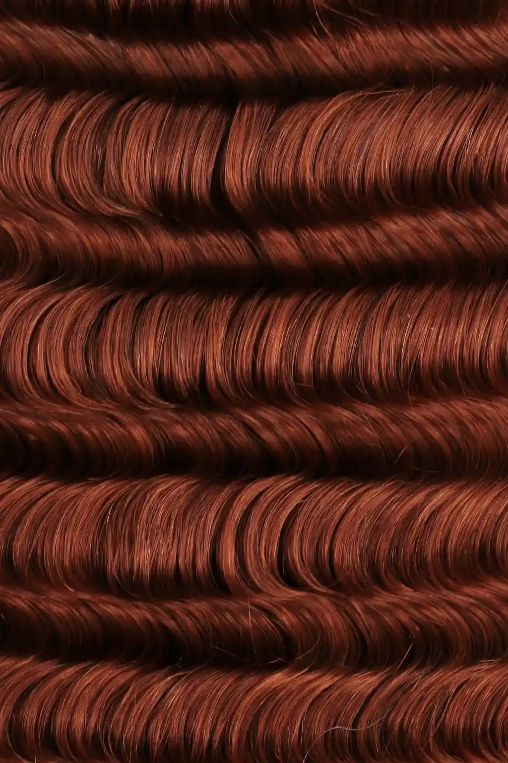 350# Ginger Deep Wave Feather Crochet Miracle Knots Human Hair