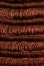 350# Ginger Deep Wave Feather Crochet Miracle Knots Human Hair