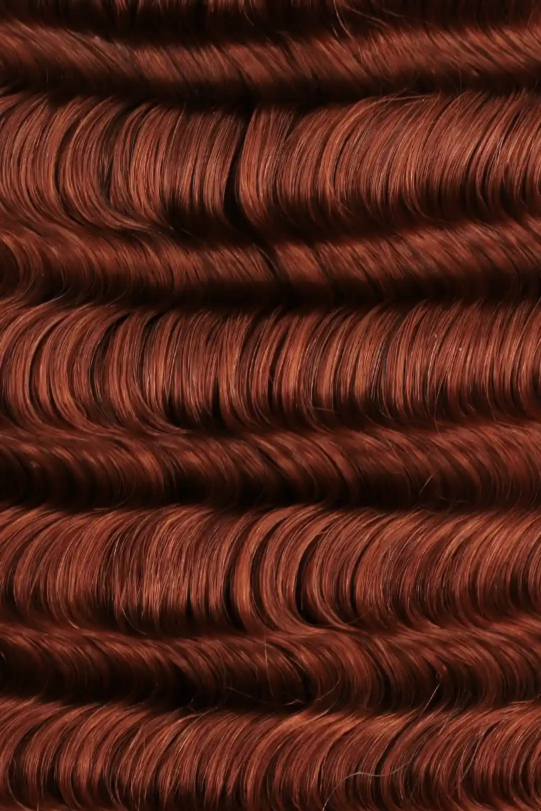 350# Ginger Deep Wave Feather Crochet Miracle Knots Human Hair