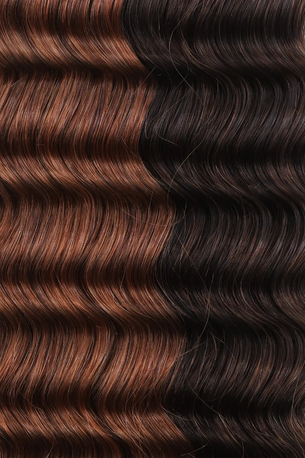 T-Natural Black Piano Color #4/30 Deep Wave Feather Crochet Hair