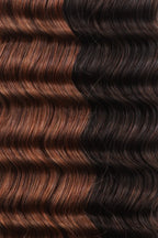 T-Natural Black Piano Color #4/30 Deep Wave Feather Crochet Hair