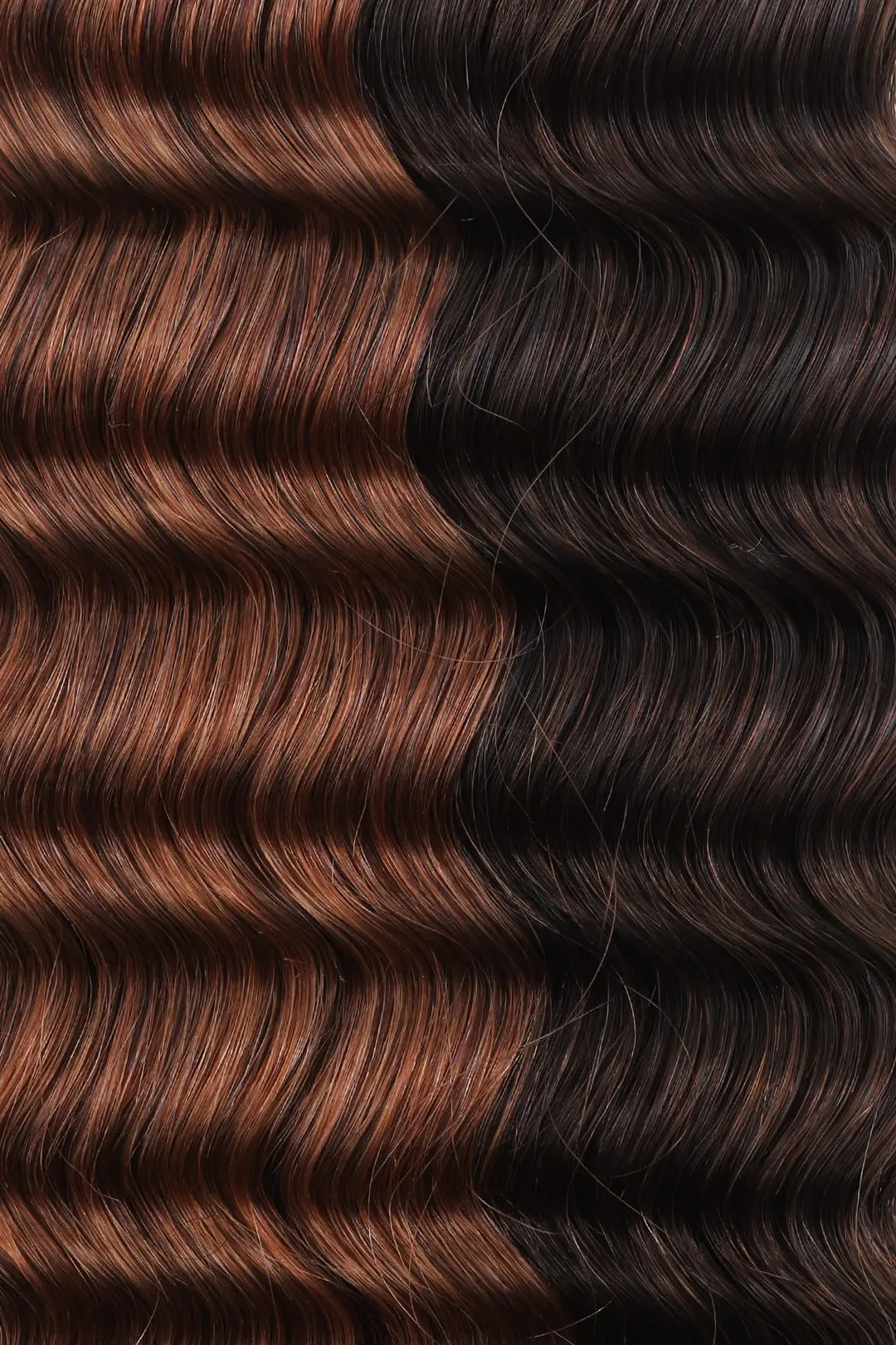 T-Natural Black Piano Color #4/30 Deep Wave Feather Crochet Hair