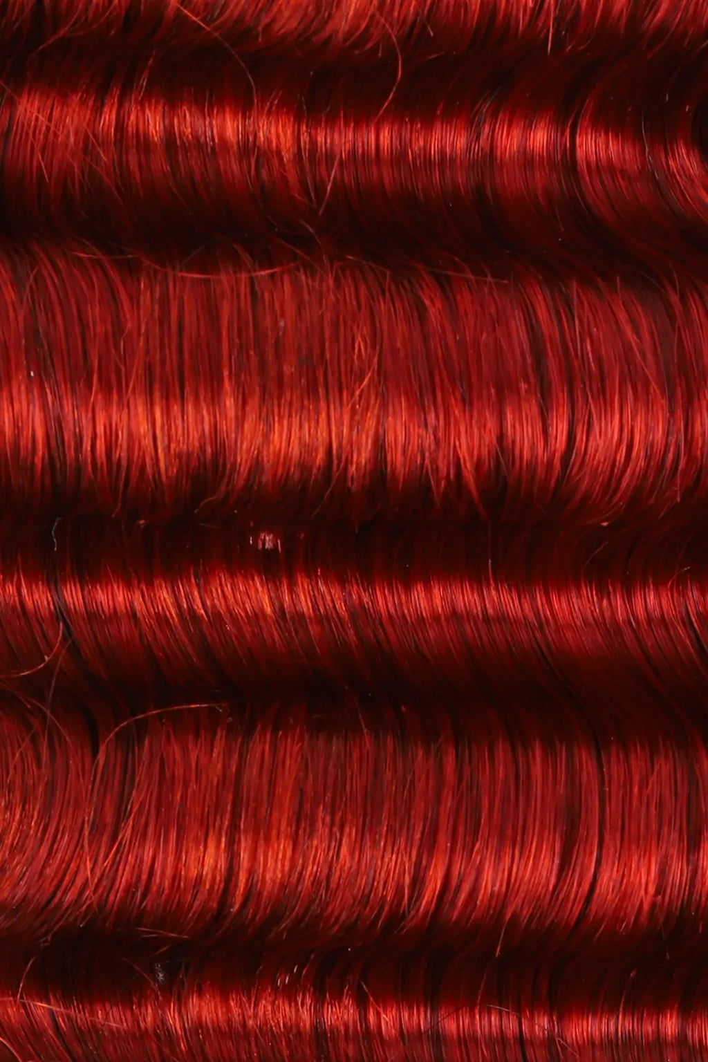 Copper Red Deep Wave Bulk Human Hair For Braiding BU23