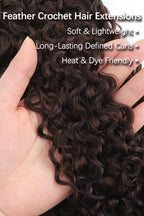 Dark Brown #4 Burmese Curly with Spiral Curls Crochet Miracle Knots Hair