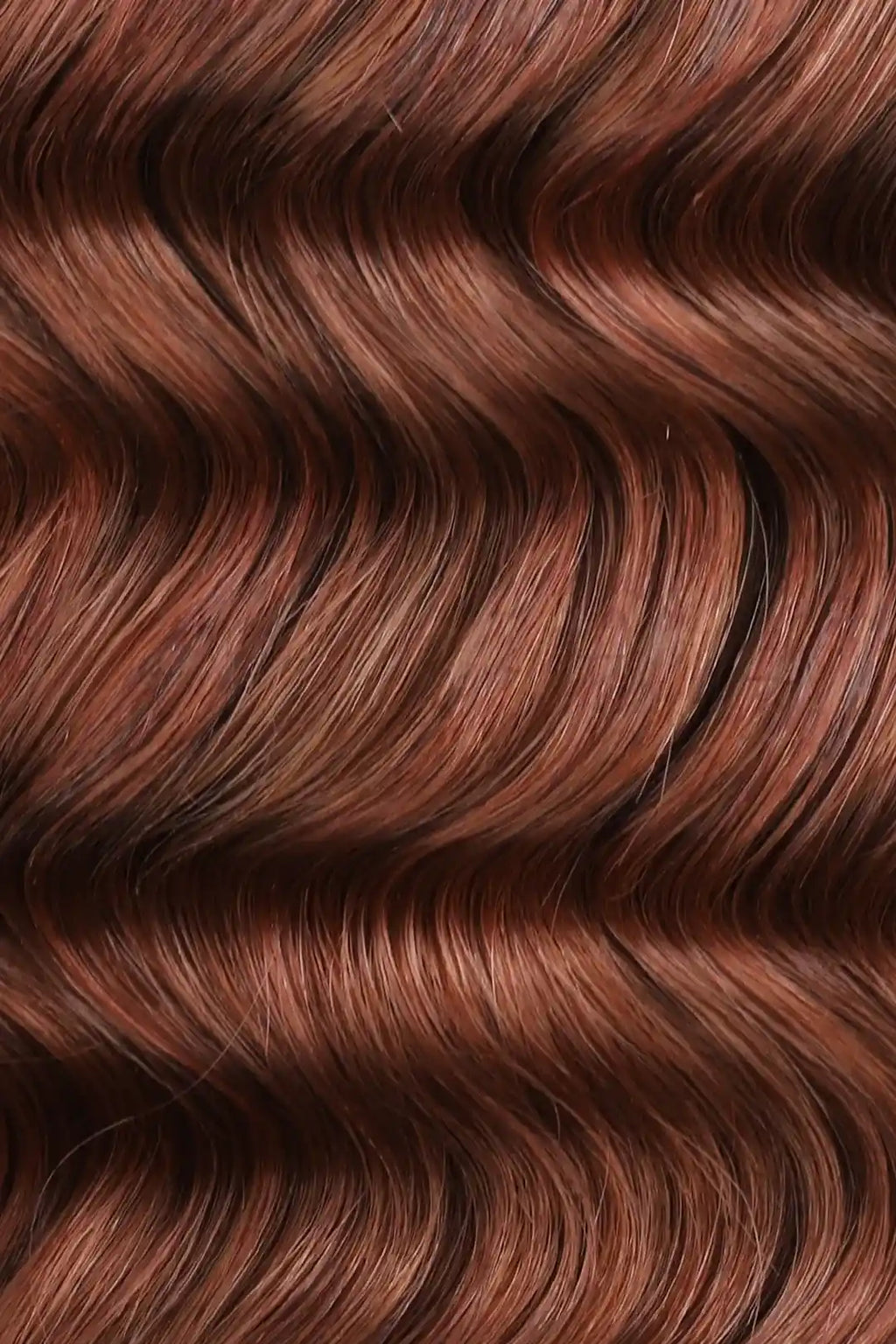 Double Drawn #30 Medium Auburn Brown Bulk Hair Loose Wave BU66