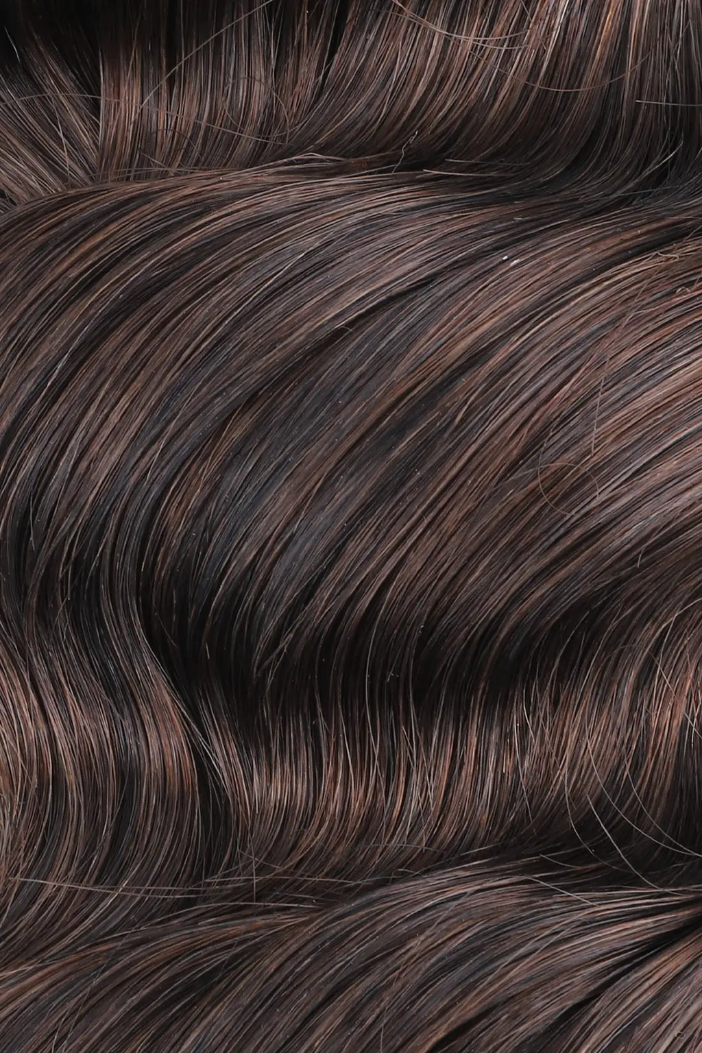 Double Drawn Dark Brown Loose Wave Bulk Hair For Braiding BU63