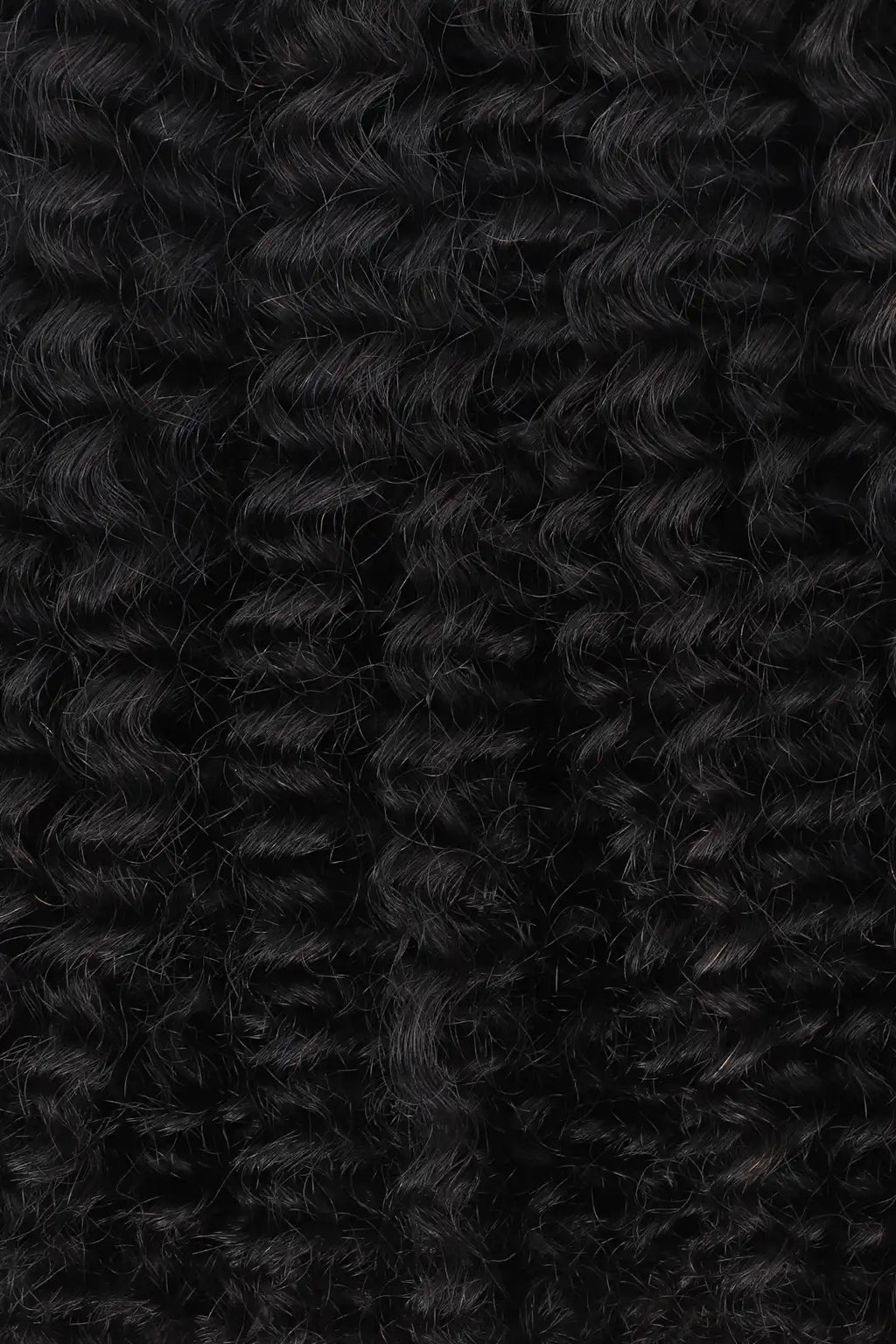 Kinky Curly Bulk Human Hair for Braiding Natural Black BU11