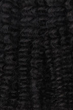 Kinky Curly Bulk Human Hair for Braiding Natural Black BU11